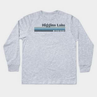 Higgins Lake Michigan Kids Long Sleeve T-Shirt